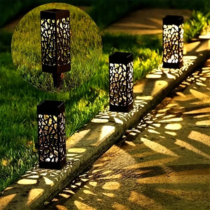 6Pcs Solar Landscape Lights Waterproof Outdoor Lighting