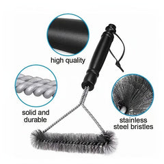 Grill Cleaner Brush Long Handle Stainless Steel Bristles Non Stick BBQ Accessori