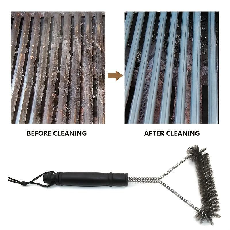 Grill Cleaner Brush Long Handle Stainless Steel Bristles Non Stick BBQ Accessori