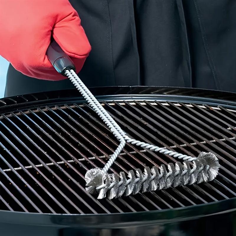 Grill Cleaner Brush Long Handle Stainless Steel Bristles Non Stick BBQ Accessori