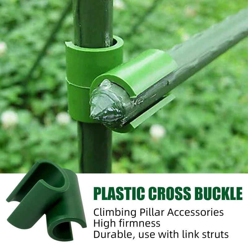 50pcs Cross Buckle Gardening Pillar Vine Climbing Frame