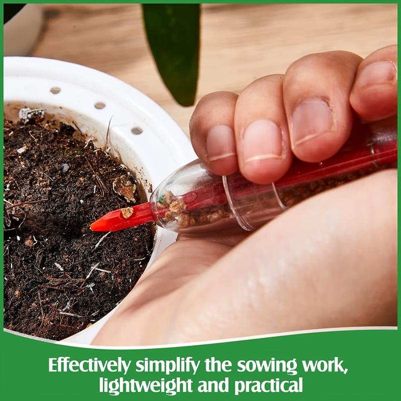 Mini Handheld Flower Grass Syringe Seeder - Perfect for Sowing Garden Seeds