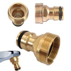 Brass Quick Connect Garden Hose Tap Adaptor for Easy Water Pipe Connection