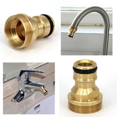 Brass Quick Connect Garden Hose Tap Adaptor for Easy Water Pipe Connection