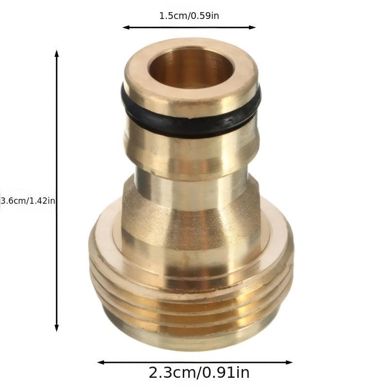 Brass Quick Connect Garden Hose Tap Adaptor for Easy Water Pipe Connection