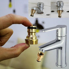 Brass Quick Connect Garden Hose Tap Adaptor for Easy Water Pipe Connection