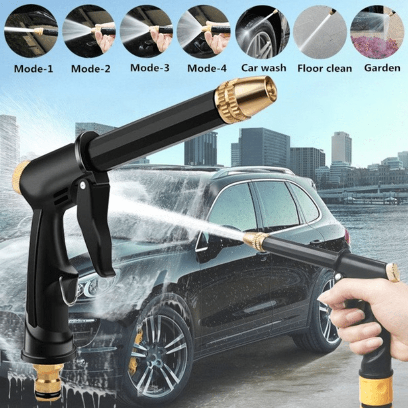 High Pressure Water Gun for Car & Home Cleaning - No Adaptor Needed