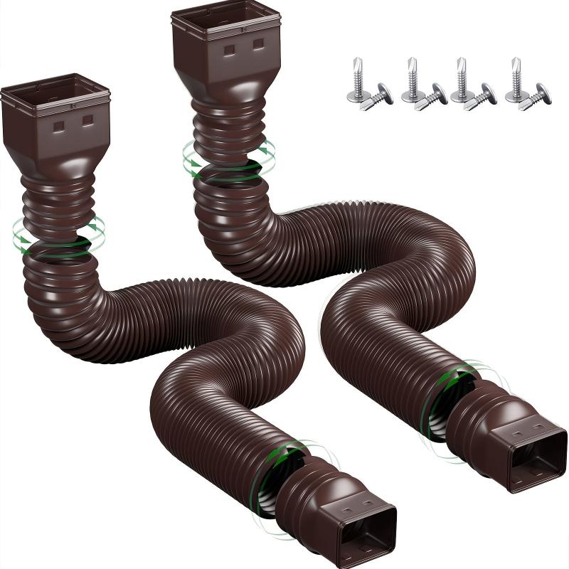 Rain Gutter Downspout Extension 50-144 in