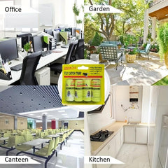 4pcs Fly Paper Sticky Fly Trap Indoor Outdoor Hanging Gnat Killer Traps