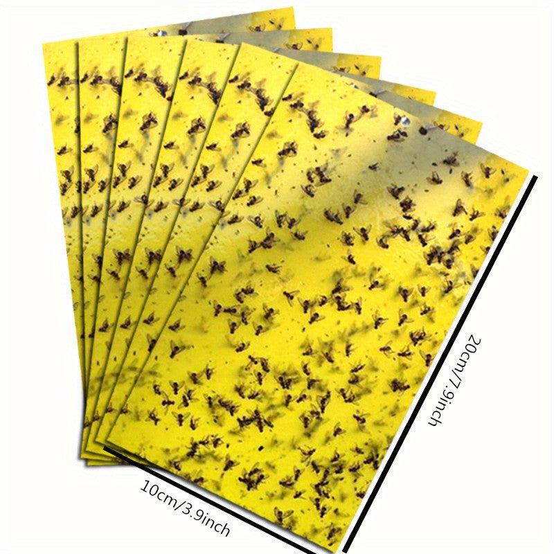 4pcs Fly Paper Sticky Fly Trap Indoor Outdoor Hanging Gnat Killer Traps