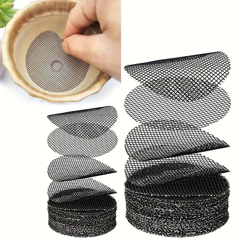 100pcs Flower Pot Hole Mesh Pad Round Drainage Hole Screens