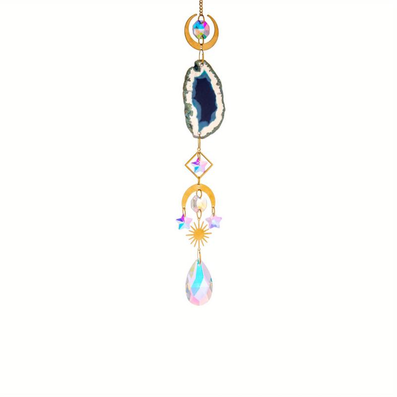 6pcs Crystal Suncatcher Indoor Window Hanging Sun Catchers With Prisms