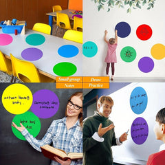 Large Dry Erase Round Whiteboard Marker Stickers Set of 8