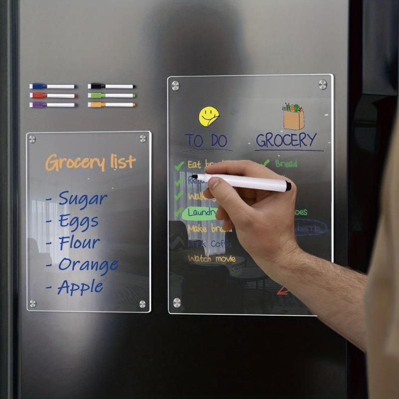 Acrylic Magnetic Dry Erase Board Calendar For Fridge 40x30
