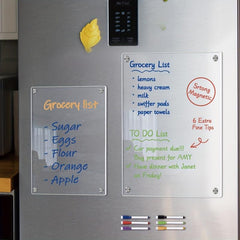 Acrylic Magnetic Dry Erase Board Calendar For Fridge 40x30