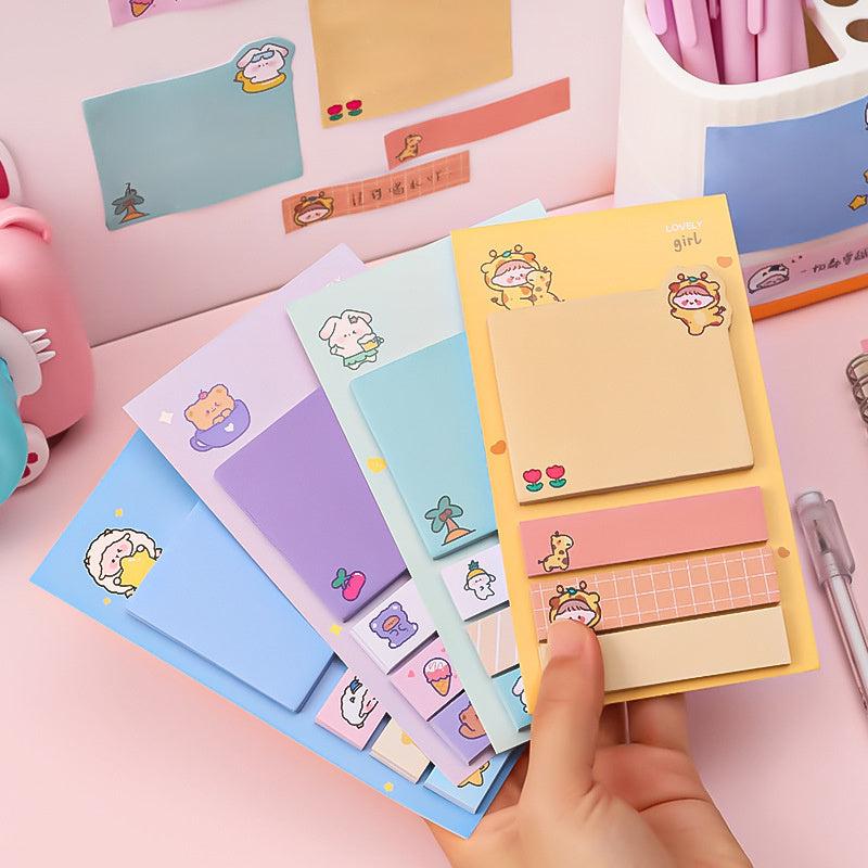 1pc Cute Animal Sticky Note Pack with Surprise Inside