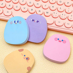 60 Sheets Cartoon Note Student Sticky Note Message Paper