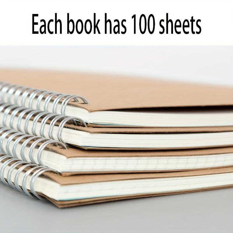 100 Pages Spiral Coil Notebook Horizontal Sketch Pad Memo Notepad