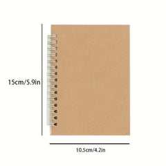 100 Pages Spiral Coil Notebook Horizontal Sketch Pad Memo Notepad