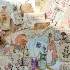 100pcs Memory Post Office Series Paper Large Collection Diary Base