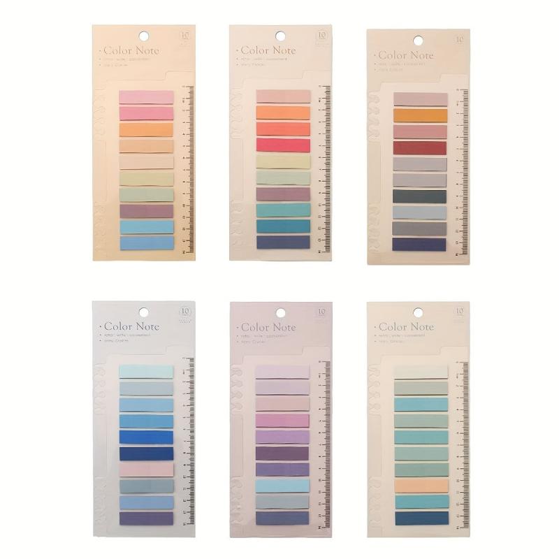 1200 Sheets Sticky Notes Set with Ruler, 60 Colors