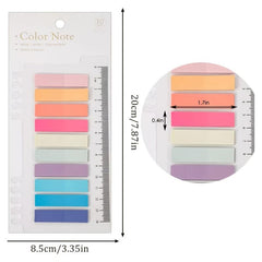 1200 Sheets Sticky Notes Set with Ruler, 60 Colors