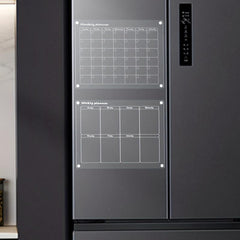 Acrylic Magnetic Calendar for Fridge 2 Sets Clear Dry Erase Planner Whiteboard