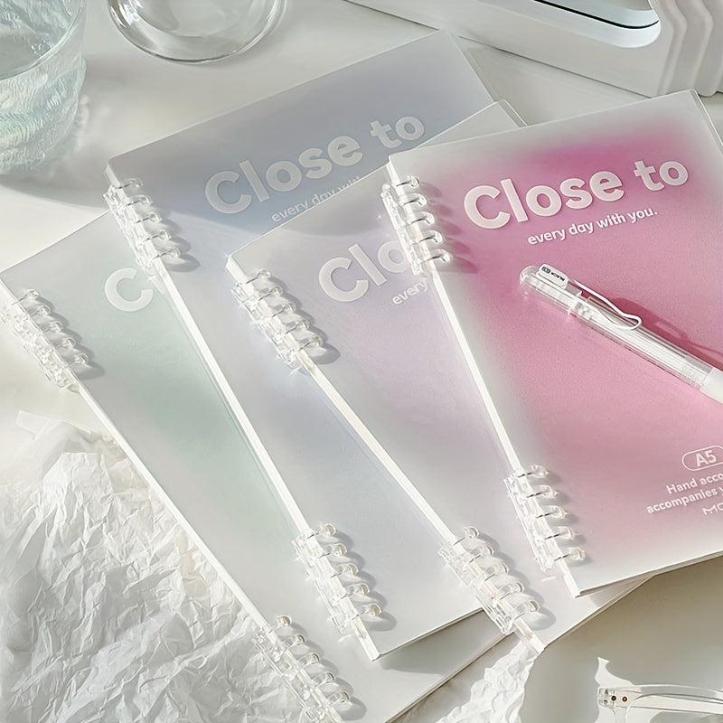 B5 Spiral Notebook 10x7 Plastic Hardcover 8mm Ruled 60 Sheets Journals