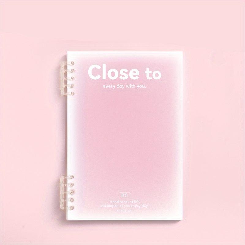 B5 Spiral Notebook 10x7 Plastic Hardcover 8mm Ruled 60 Sheets Journals