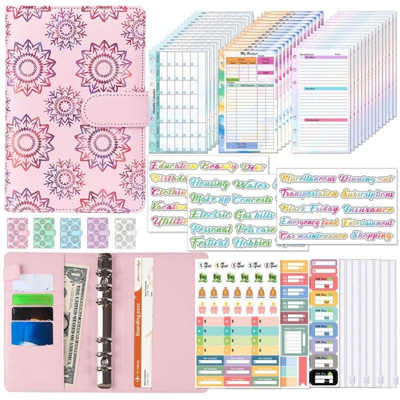 A6 Budget Planner Set Savings Notepad with Sticker Bill Manager