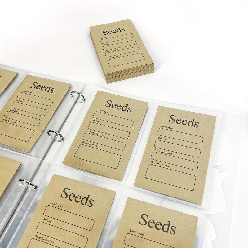 Seed Packet Organizer Garden Seed Storage Protector Clear Pocket