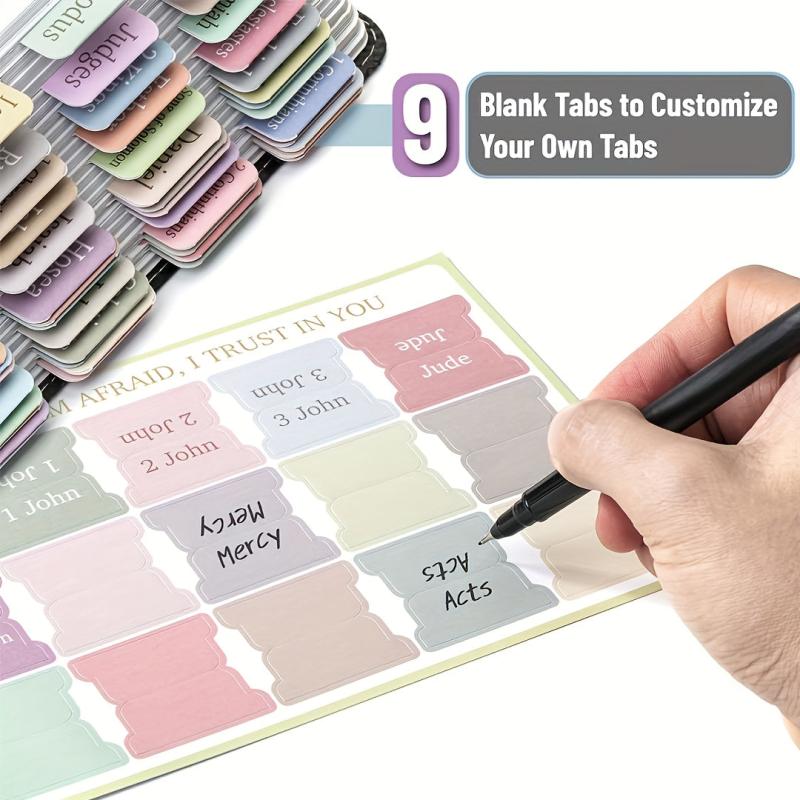 75pcs Bible Index Tabs Bible Tabs Bible Sticky Index Tabs Minimal Morandi