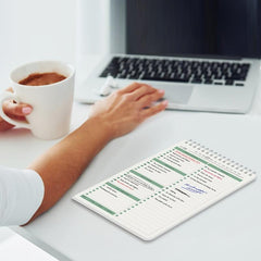 Daily To Do List Notepad - Spiral Bound Daily Planner 52 Sheets