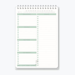 Daily To Do List Notepad - Spiral Bound Daily Planner 52 Sheets