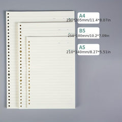 A5 Loose Leaf Journal Refill 60 Sheets