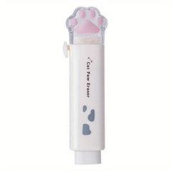 Cat Paw Eraser Girl Pencil Eraser Student Rubber Cartoon Pen Eraser