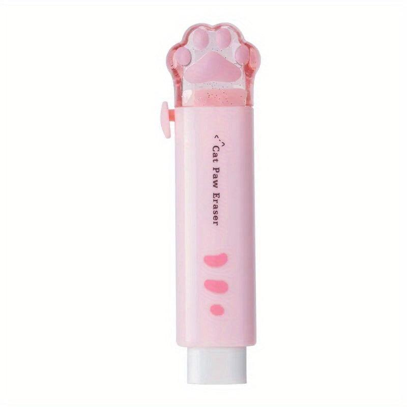 Cat Paw Eraser Girl Pencil Eraser Student Rubber Cartoon Pen Eraser