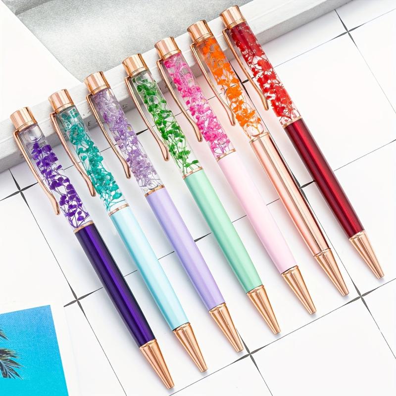 Ballpoint Pen with Dry Flower - DIY Creative Design