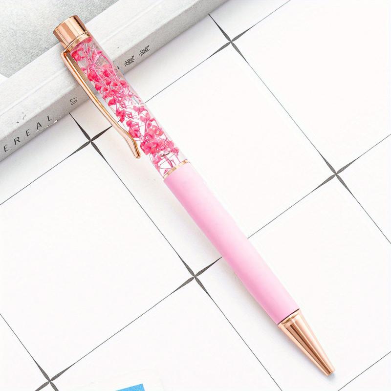 Ballpoint Pen with Dry Flower - DIY Creative Design