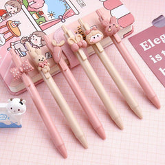 3pcs Rabbit Girls Ballpoint Pen Set For Girls Women