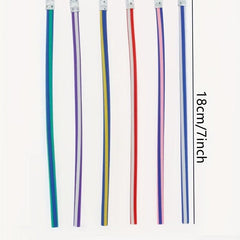 10pcs Bendable Magic Pencils Colorful Stripe for Students Classroom & School