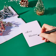 1pc Christmas Pop Up Card Warm Wish 3D Greeting Card