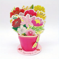 3D Bouquet Greeting Cards - Mother's Birthday Anniversary Gift