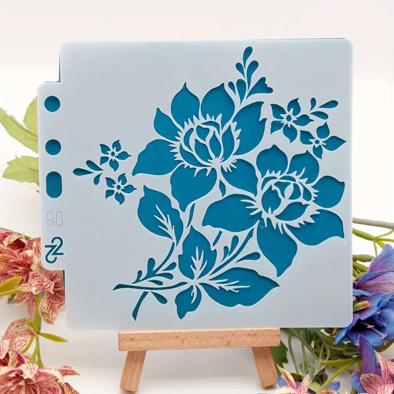 5pcs Flower Stencils for Drawing and Masking