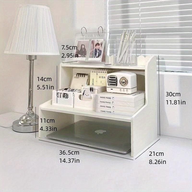 Double Layer Desktop Rack for Office and Dorm Storage