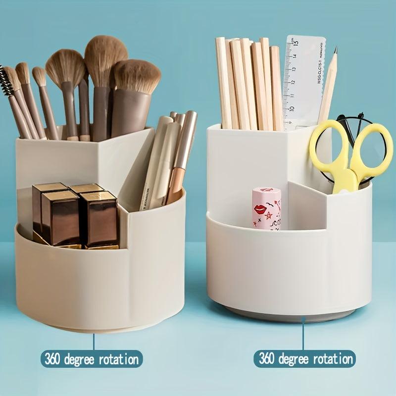 360 Degree Rotary Pen Holder and Cosmetic Storage Box