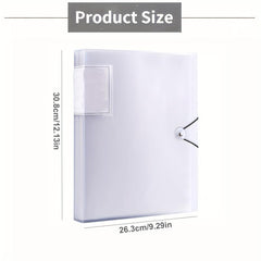 A4 40 Pages Document Folder Insert File Folder Translucent Book Portfolio Folder