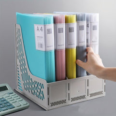 A4 40 Pages Document Folder Insert File Folder Translucent Book Portfolio Folder