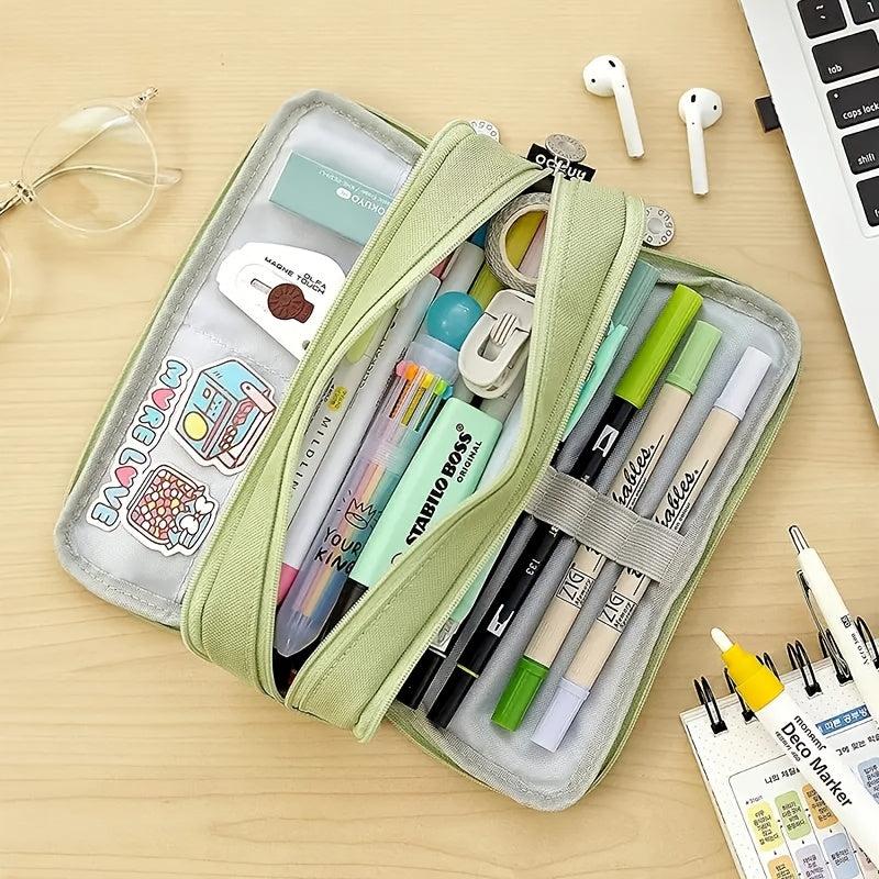 Large Capacity Pencil Case for Girls Boys Students Middle High School