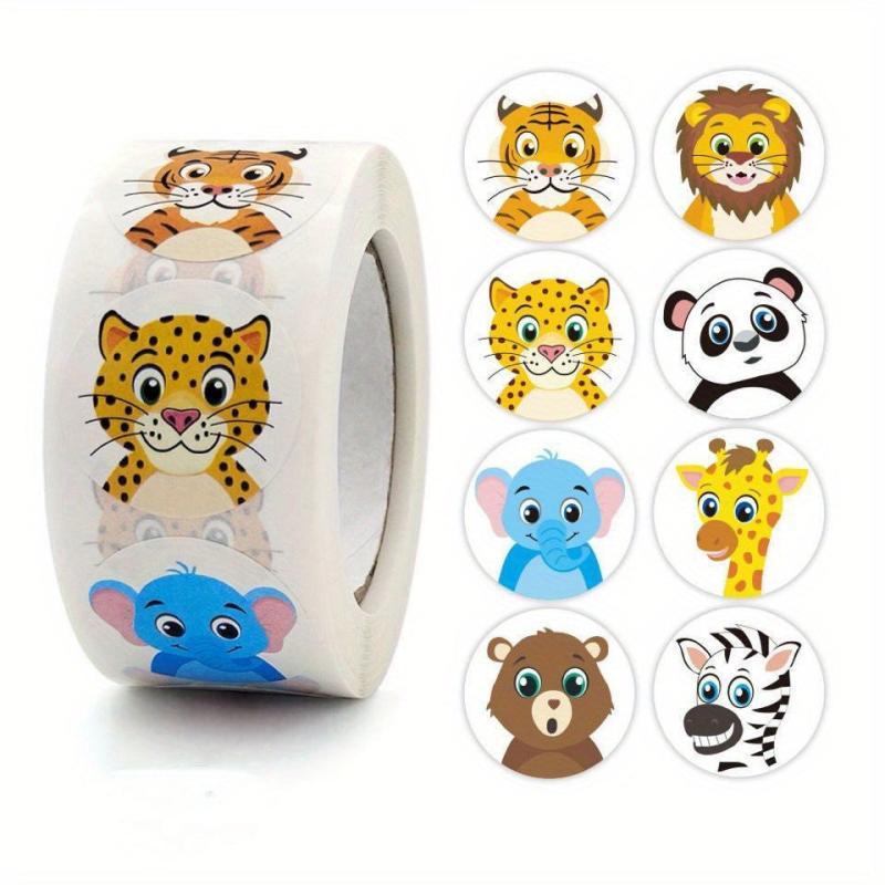 500 Sheets Cartoon Animal Stickers Reward Labels Preschool Teacher Supplies